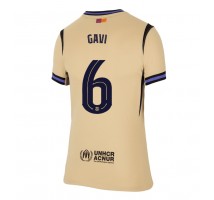 Barcelona Paez Gavi #6 Koszulka Wyjazdowa damskie 2025-26 Krótki Rękaw